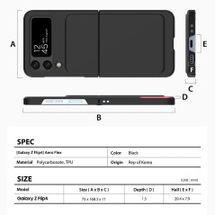 Araree Canvas Diary Case Z Flip3 Black