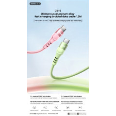 Câble REMAX CB16 C-C 65 W Rose | Smarty