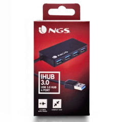 NGS iHub 3.0 4-Port USB Hub Black | Smarty