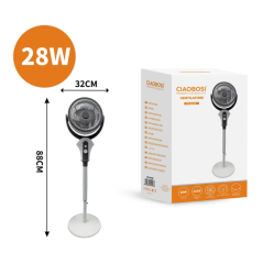 Ventilateur sur Pied 28W 220V CIAOBOSI TX-041 | Smarty Paris
