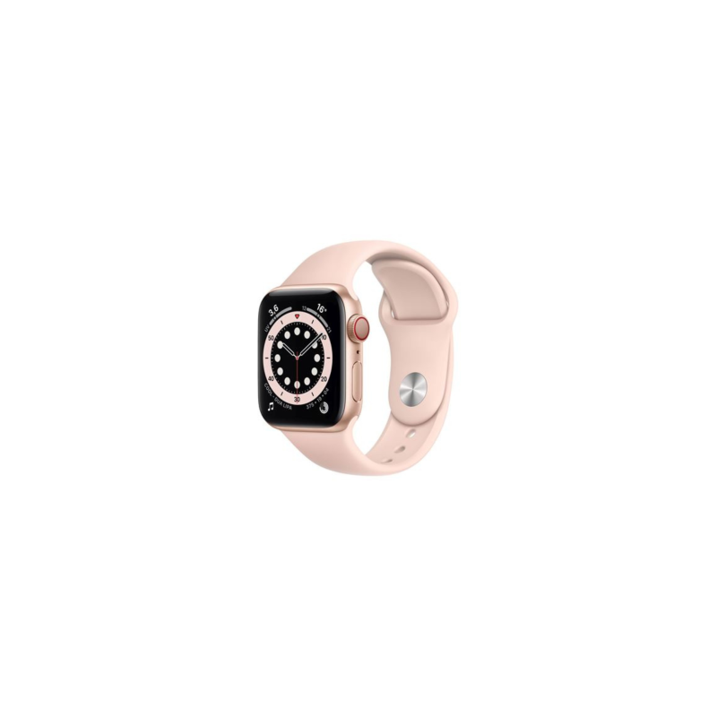 Apple Watch Series 6 Cellulaire 40mm Or Aluminium avec Bracelet - Grade A avec Boîte et Chargeur
