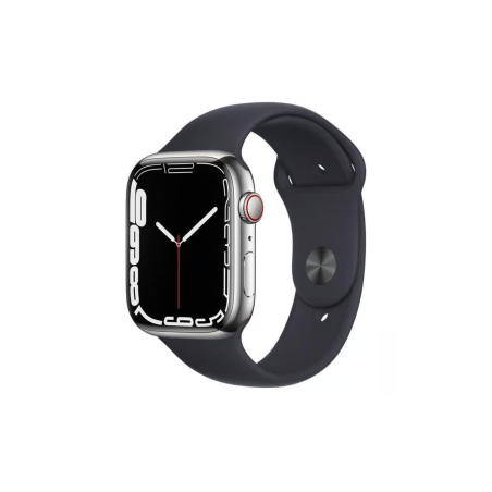 Apple Watch Series 7 Cellulaire 41mm Argent Acier Inoxydable avec Brac