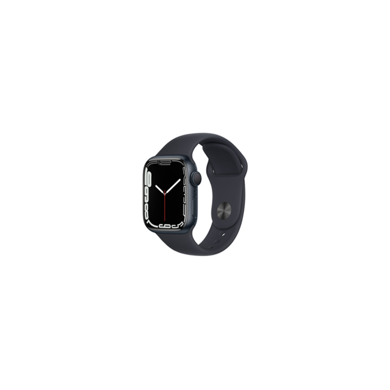 Apple Watch Series 7 Cellulaire 41mm Minuit Aluminium Avec Bracelet - Grade AB avec Boîte et Chargeur