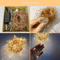 Guirlande LED fil cuivre ECO USB 6m 200 lumières | Smarty