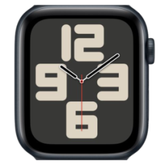 Apple Watch Series SE GPS 44mm Minuit Aluminium (Sans Bracelet et Acce