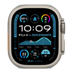 Apple Watch Ultra 2 Cellulaire Titane Naturel 49 mm - Grade A - Sans B