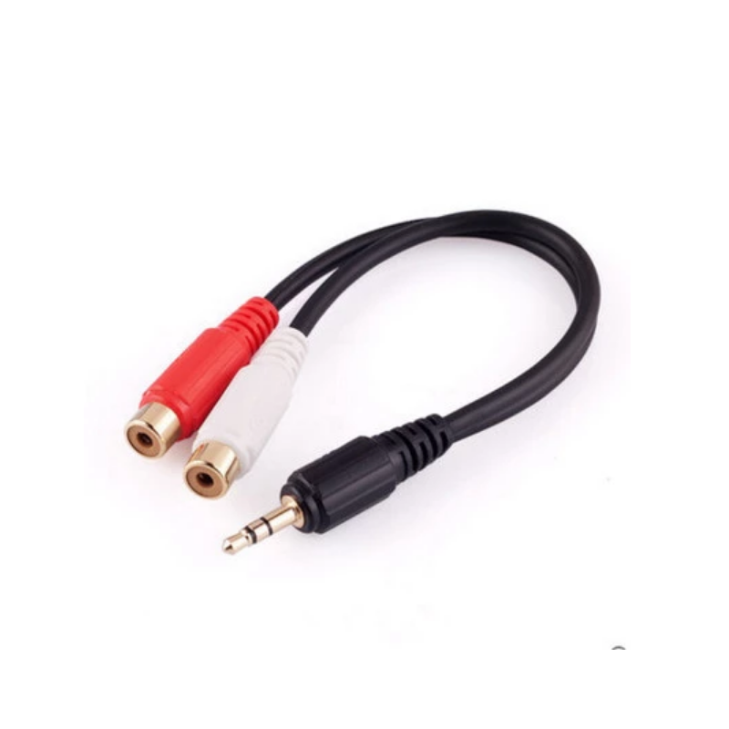 Audio Cable LinQ M3R2 – 3.5mm Male to 2 Female RCA 30cm Braided Nylon Audio Cable LinQ M3R2 – 3.5mm Male to 2 Female RCA 30cm Braided Nylon