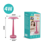 Lampe champignon LED colorée 4W CIAOBOSI TX-39875 15*30*10cm - Rose
