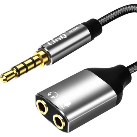 Adaptateur LinQ AV3534 casque + micro | Smarty
