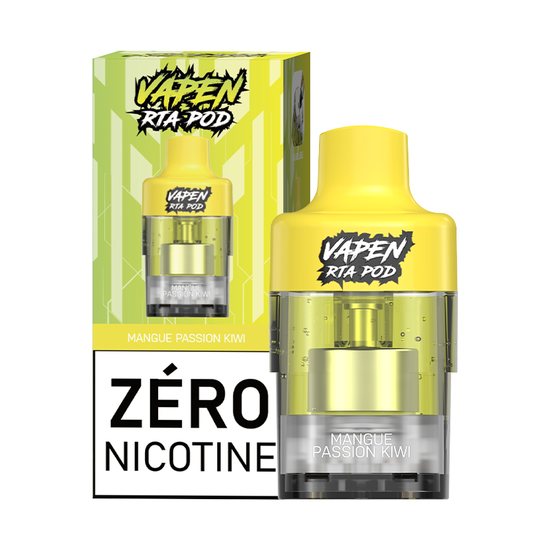 Prefilled E-Liquid Vapen RTA Pod – 24 ml · 12,000 Puffs · 0% Nicotine · Mango Passion Fruit Kiwi Prefilled E-Liquid Vapen RTA Pod – 24 ml · 12,000 Puffs · 0% Nicotine · Mango Passion Fruit Kiwi