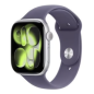 Montre Connectée Apple Watch Series 11 GPS 46mm Aluminium Argent avec Bracelet Sport M/L Violet - Neuf