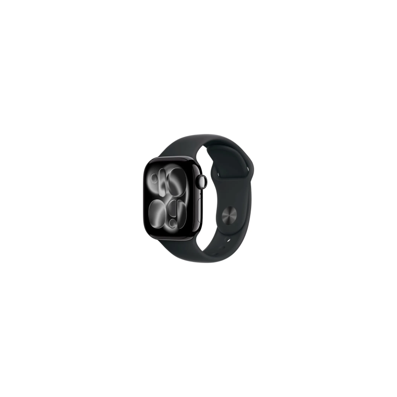 Montre Connectée Apple Watch Series 11 GPS 46mm Aluminium Noir avec Bracelet Sport M/L - Neuf