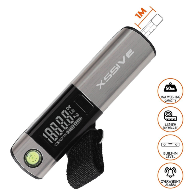 Luggage Scale XSSIVE XSS-LCS 2IN1 – 50 kg, Integrated Tape Measure Luggage Scale XSSIVE XSS-LCS 2IN1 – 50 kg, Integrated Tape Measure