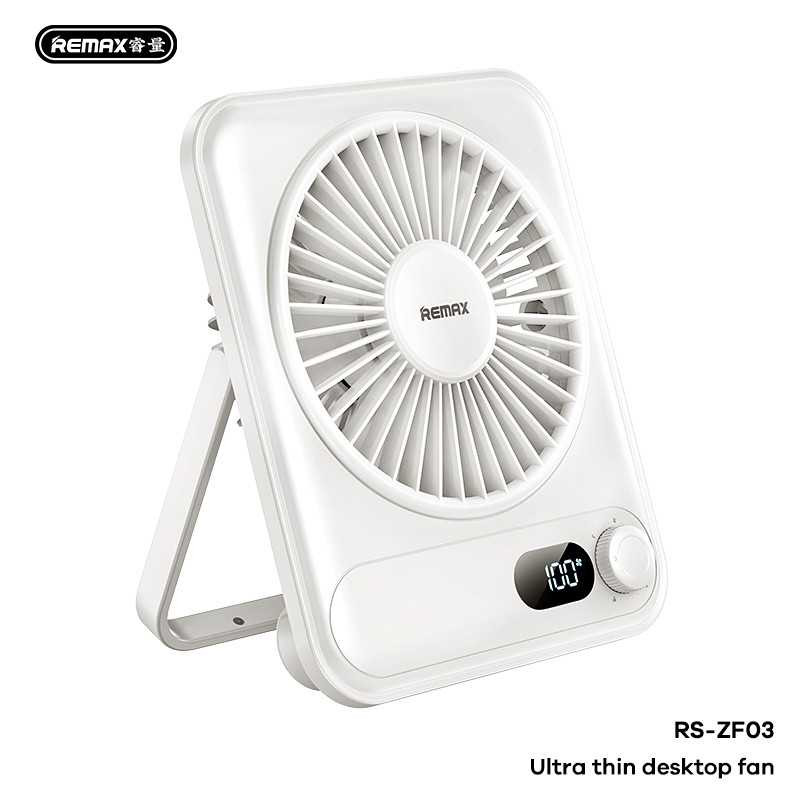 Desk Fan REMAX RS-ZF03 – White, Ultra-Slim