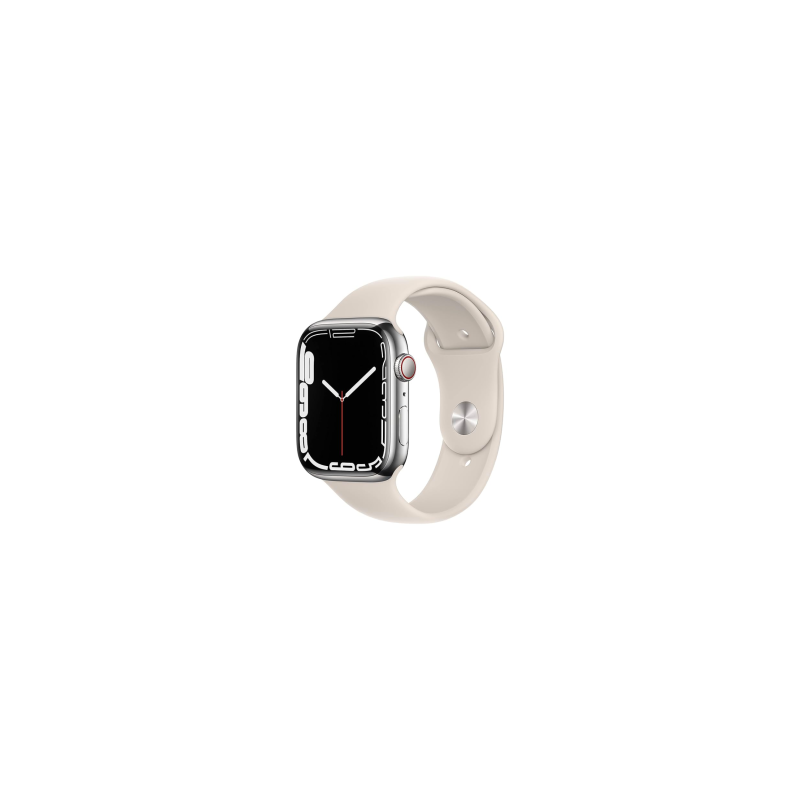 Montre Connectée Apple Watch Series 7 Cellulaire 45mm Argent Acier inoxydable Av… — Reconditionné Garanti 12 mois · Smarty Paris