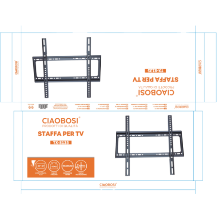 Fixed TV Wall Mount CIAOBOSI TX-8135 – 26 to 65 inches, 45kg max