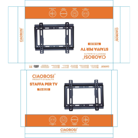 Fixed TV Wall Mount CIAOBOSI TX-8133 – 14 to 42 inches, 25kg max