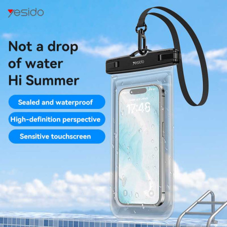 Waterproof Phone Pouch YESIDO WB49 – Clear Touch 6.8-inch