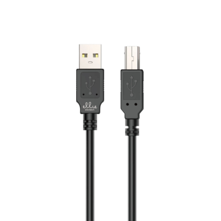 Printer Cable Ellietech CC601 – USB-A 2.0 to USB-B Square 1.8m Black