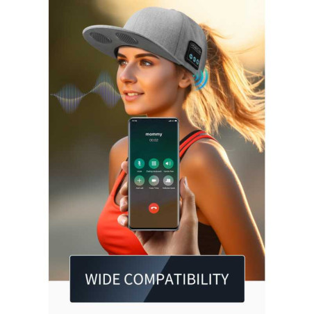 Bluetooth Cap ECO YX2-B – Cotton, 6-8h Battery
