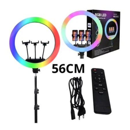 Photo Video Ring Light ECO MJ56 – 22-inch, battery powered