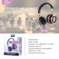 Casque filaire Ellietech HS102 – câble jack, micro, rose Casque filaire Ellietech HS102 – câble jack, micro, rose