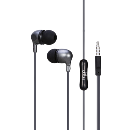 Wired Earphones Ellietech AT206 – jack, hands-free, gray