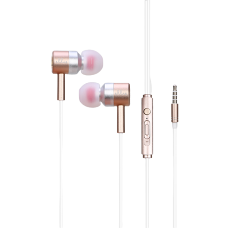 Wired Earphones Ellietech AT210 – jack, hands-free, gold
