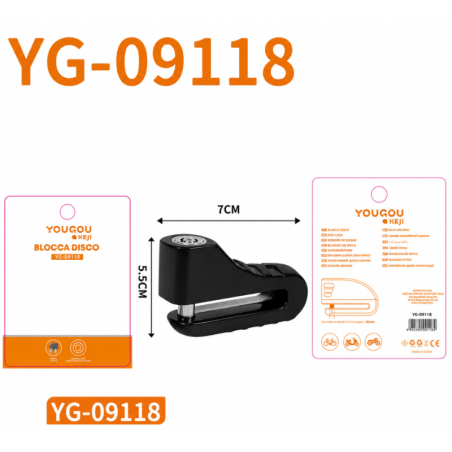 Disc Lock CIAOBOSI YG-09118 – red