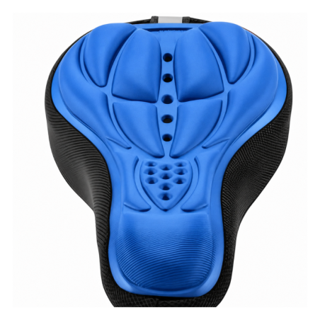 Housse de Selle Vélo en Gel et Mousse Confortable et Antidérapante 26x16cm CIAOBOSI ZXC-9847 - Bleu