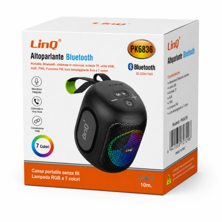 Portable Bluetooth Speaker LinQ PK6836