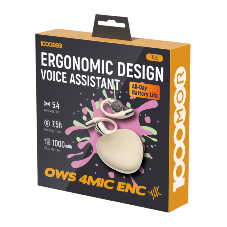 EGA T05 Wireless Earbuds OWS ENC 7.5h White