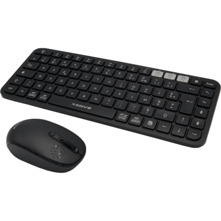 Wireless Keyboard and Mouse Set XSSIVE XSS-KMSET3 – QWERTY, Black