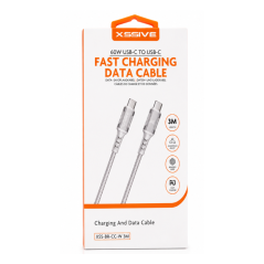 Câble de Charge USB-C/USB-C 3M 60W XSSIVE XSS | Smarty Paris