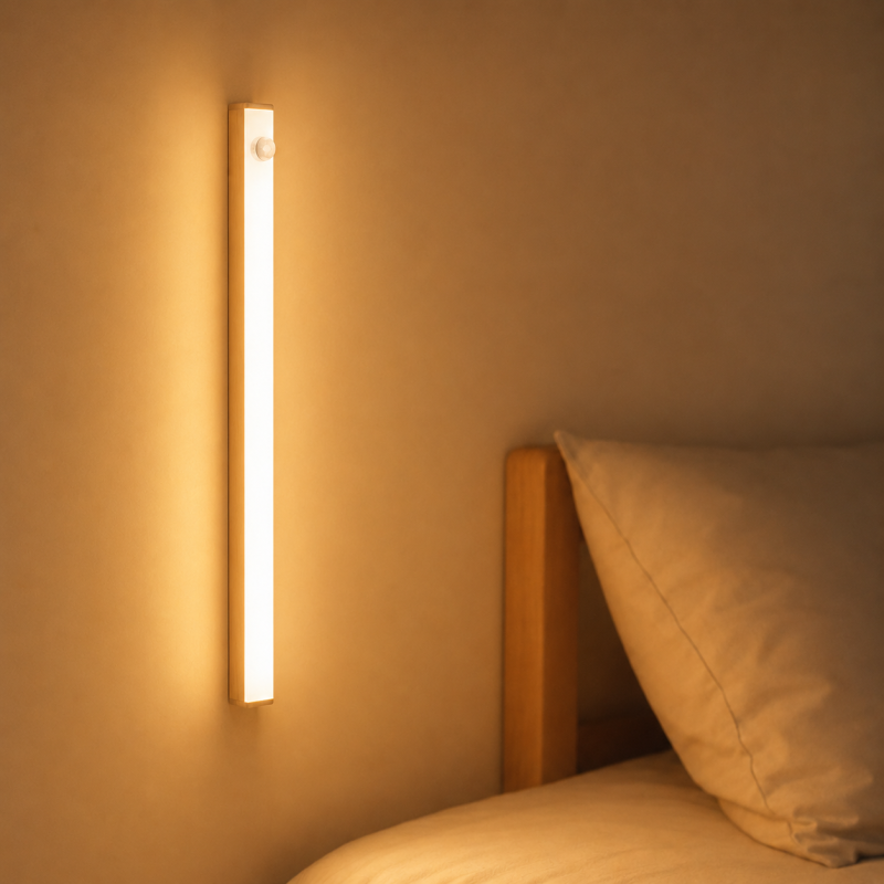 Lampe LED à Détecteur de Mouvement Sans Fil 10cm 1W 3000K USB Rechargeable - Blanc Chaud Lampe LED à Détecteur de Mouvement Sans Fil 10cm 1W 3000K USB Rechargeable - Blanc Chaud