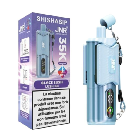 Vapoteuse E-Liquide Rechargeable - JNR SHISHASIP - 35K - Glace Lush
