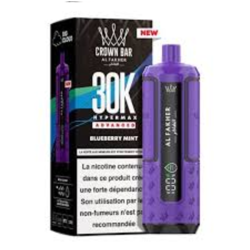 Vapoteuse E-Liquide Rechargeable - AL FAKHER - 30000 Puffs - Blackcurrant Mint
