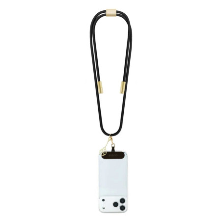 Câble Collier Ajustable Tressé avec 4G Charm USB-C / USB-C Guess GUCCUCNY4GDK - 1.5M - Noir