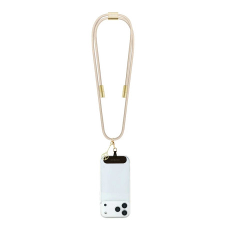 Câble Collier Ajustable Tressé avec 4G Charm USB-C / USB-C Guess GUCCUCNY4GDE - 1.5M - Beige