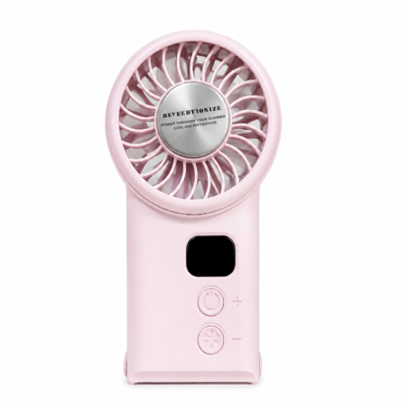 Ventilateur Portable 100 Vitesses 1800mAh USB-C X33 - Rose