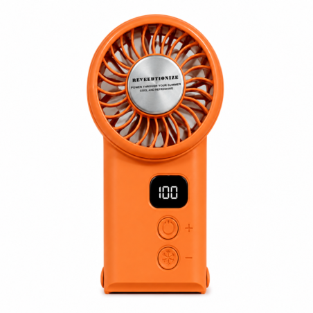 Ventilateur Portable 100 Vitesses 1800mAh USB-C X33 - Orange