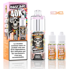 RAZZBAR 40K+ Puffs - Pêche D'été Glacée | Smarty Paris 18e