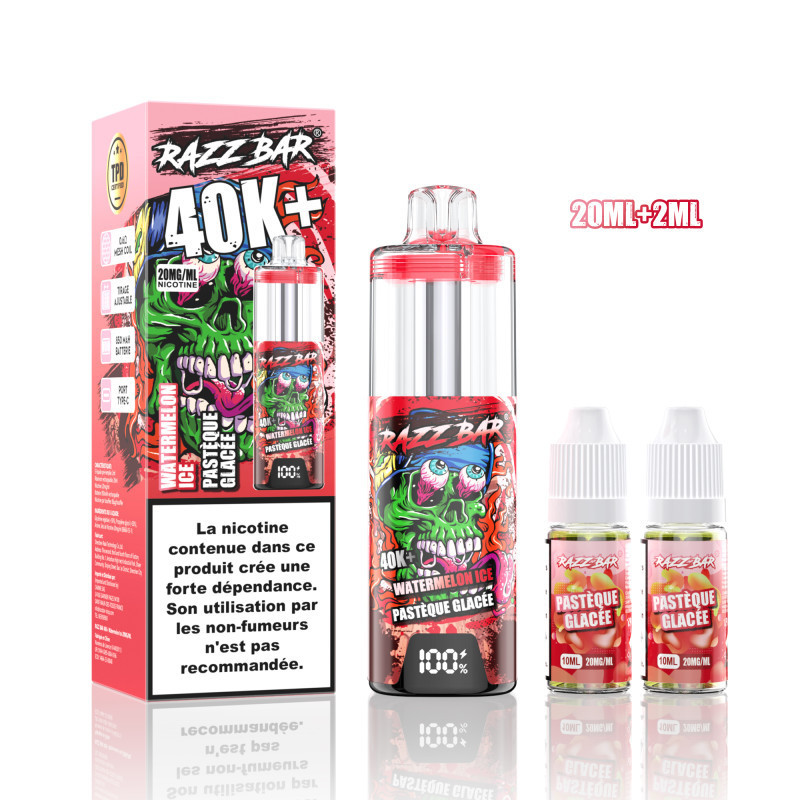 RAZZBAR 40K+ Puffs - Pastèque Glacée RAZZBAR 40K+ Puffs - Pastèque Glacée