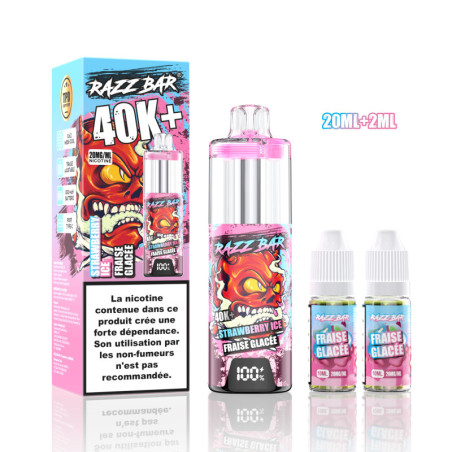 RAZZBAR 40K+ Puffs - Fraise Glacée