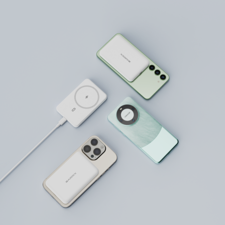 Powerbank magnétique sans fil 15W XSSIVE XSS-PB28NW - Blanc