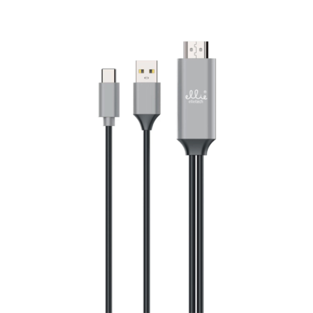 Câble HDMI vers USB-C Ellietech AU107 - 2M - Noir