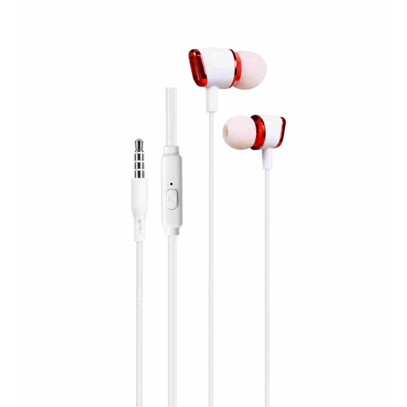 Écouteurs stéréo ellietech AT222 – Jack 3,5 mm, rouge Écouteurs stéréo ellietech AT222 – Jack 3,5 mm, rouge