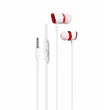 Écouteurs Stéréo Jack 3.5mm Ellietech AT222 – Rouge
