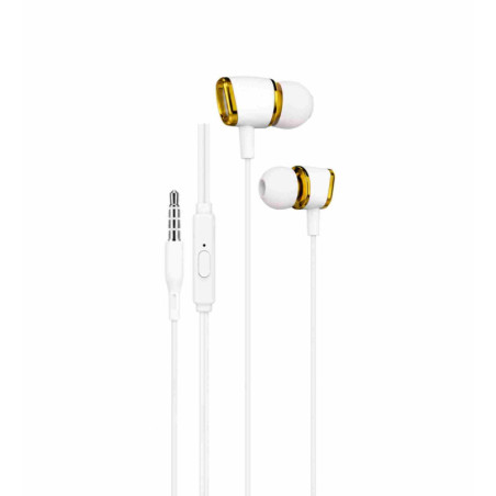 Écouteurs Stéréo Jack 3.5mm Ellietech AT222 – Or