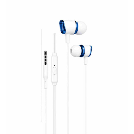 Écouteurs Stéréo Jack 3.5mm Ellietech AT222 – Bleu